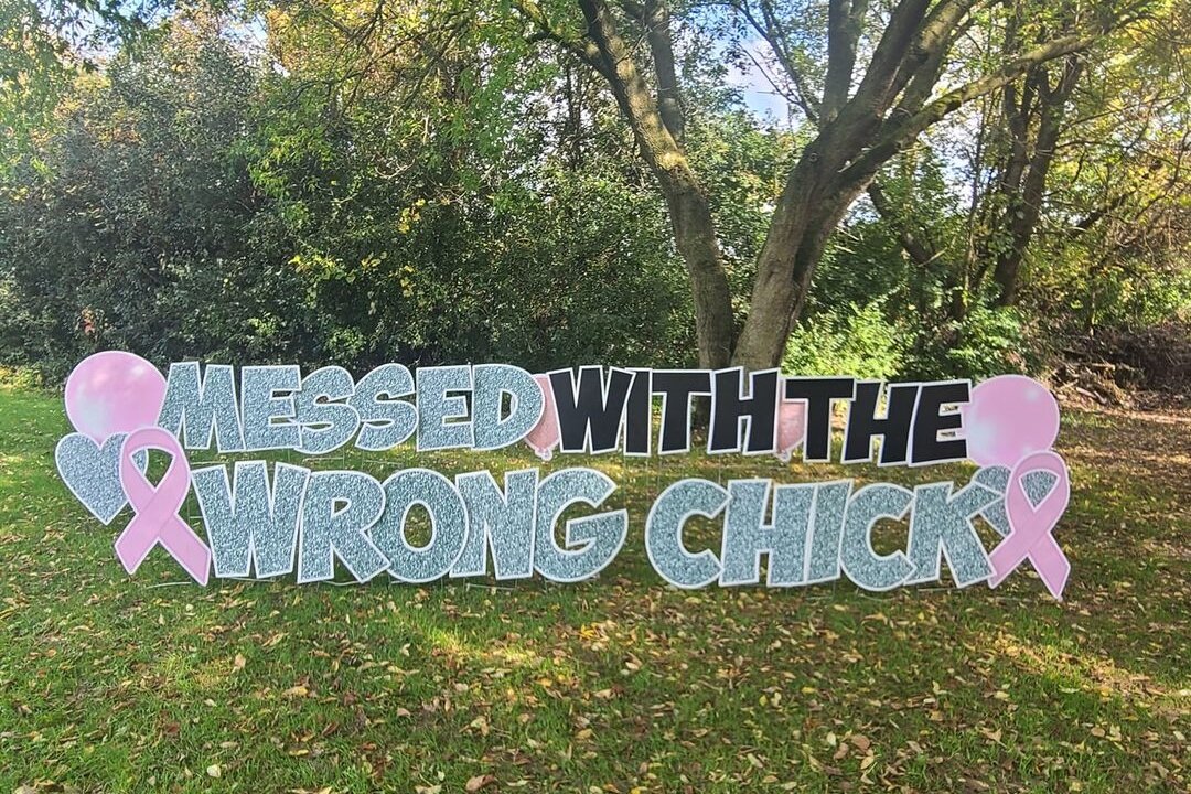 While the signs typically celebrate birthdays and anniversaries, Morgan Jackson creates custom messages for all special occasions.