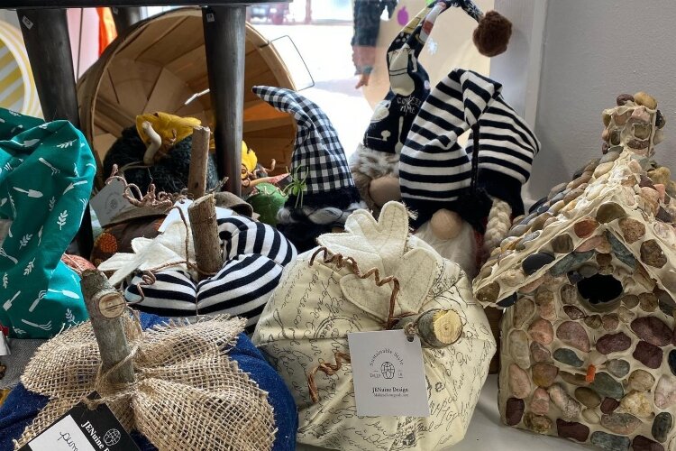 Marie Barba opened The Sunshine Shoppe in June with her bright-color, hand-painted furniture. She quickly opened up, though, to include work from other entrepreneurs.