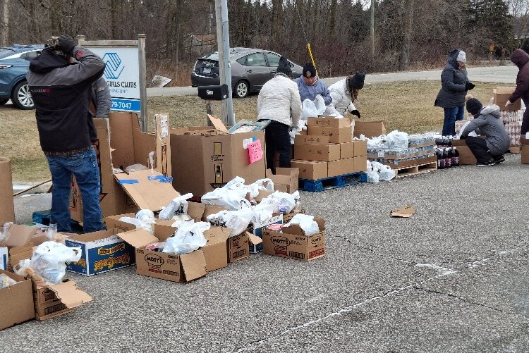 LiUNA 1098 has held several food distributions at its local hall in Saginaw, but this marks the first event at a satellite location in northern Bay County.