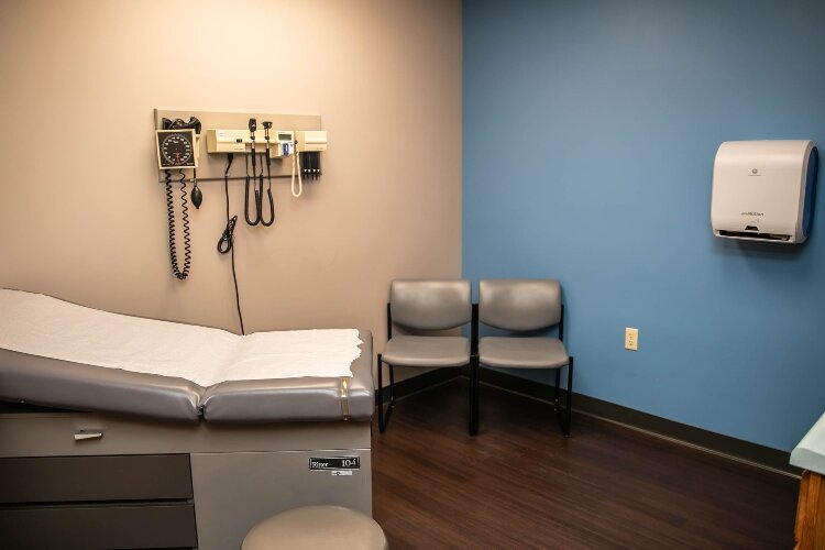 At the clinic, the team treats medical issues, but also offers help filling out forms to qualify for insurance.