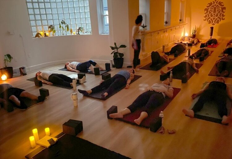 Sanctuary Yoga is inside the former Allen Medical Building, 200 S. Wenona Ave., Suite 151. Classes include several different types of yoga and a barre workout.