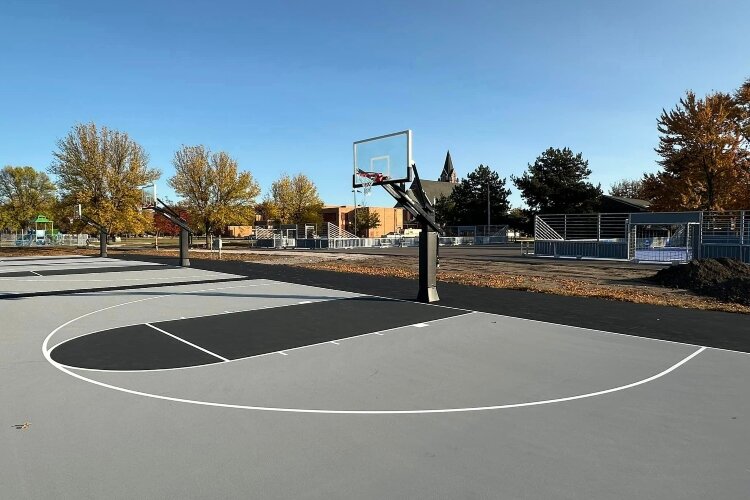 Work at Maplewood Park isn't done, but already basketball courts and mini soccer pitches are bringing kids from all over to the Downtown Bay City Park.