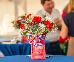 From left, Monitor Township Supervisor Terry Spencer and Bay Future President Jim Reaume sit with Michigan Sugar President Neil Juhnke, Director of Communications Rob Clark, and Co-Op Board Chairman Jim Roggenbuck.