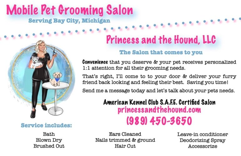 In 2023, Jena Monville, from Princess and the Hound mobile pet grooming salon, walked away with both the top $5,000 prize from the judges and $250 for the audience. during the Business by the Bay Pitch Competition.