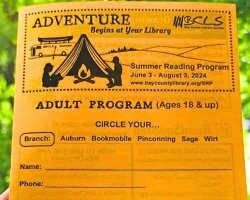 The 2024 program is called "Adventure Begins at Your Library," provides materials for parents to keep kids engaged in learning over the summer. Worksheets and other materials also are available at the Literacy Council of Bay County and online.