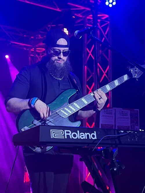 Joe Balbaugh, who grew up in Hemlock, performs on bass and vocals for ADABOY!