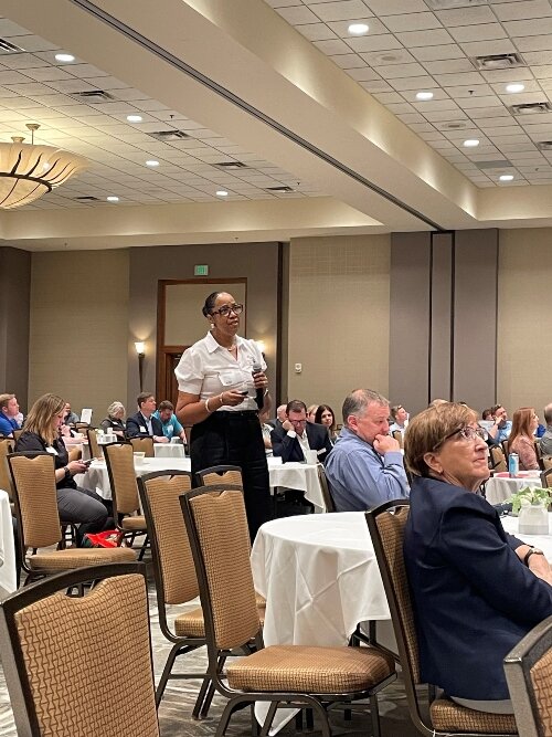 Delena Spates-Allen, APEX Accelerator Director for Saginaw Future, highlighted free programs to help businesses in the region land federal and state government contracts.