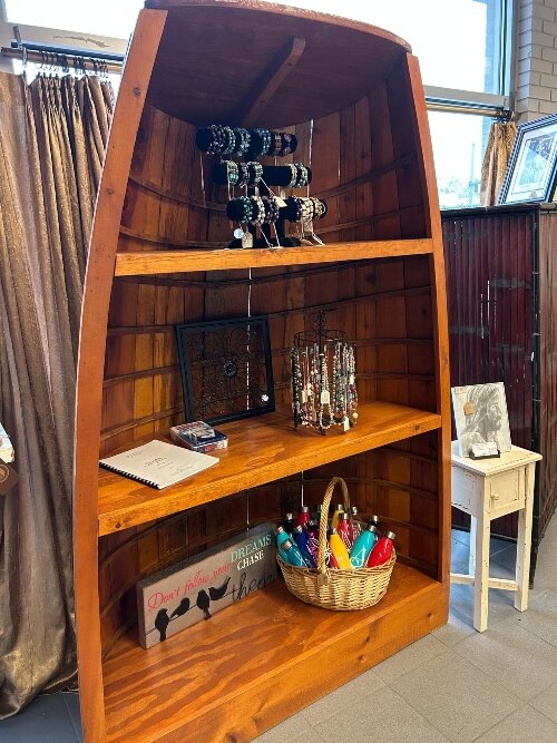 The storefront at Ability Social Club features the work of local artists. Many of the items were made by those with disabilities. All the work is for sale.