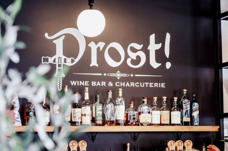 The word "prost" is German for "cheers." (Photo courtesy of Prost! Wine Bar & Charcuterie)